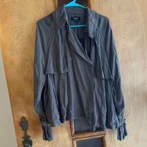 Oat New York Olive Green Button Front Wrap Jacket NWT Size Medium